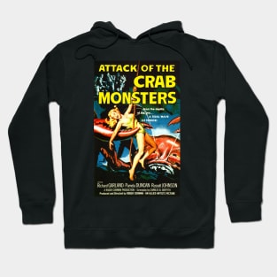 Classic Science Fiction Movie Poster - Attack of the Crab Monsters Hoodie